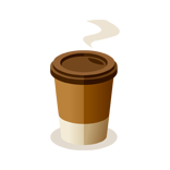 Tasse de café fumant
